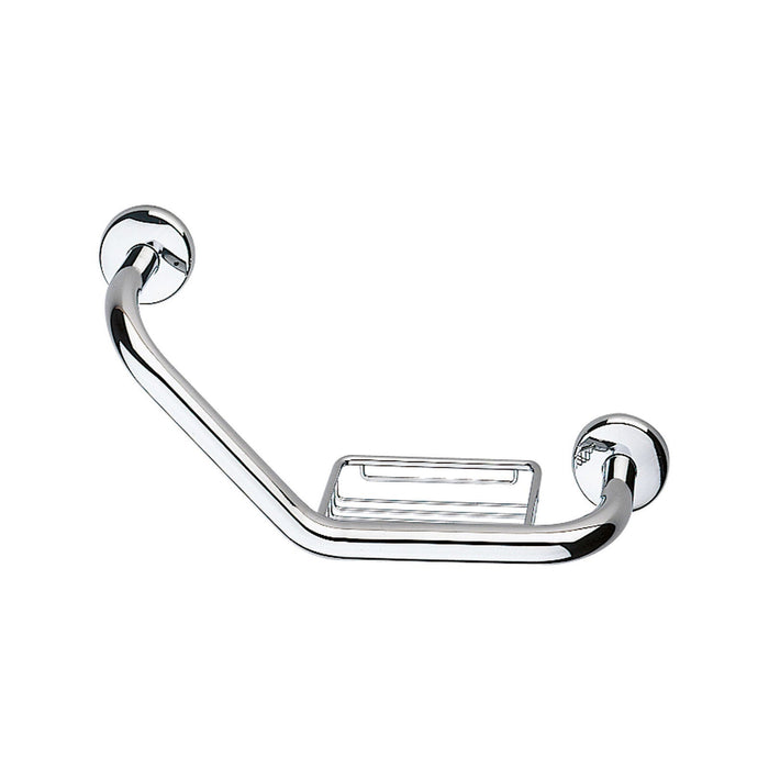 Inda - Maniglione con cestino cromo lucido L.43 cm reversibile