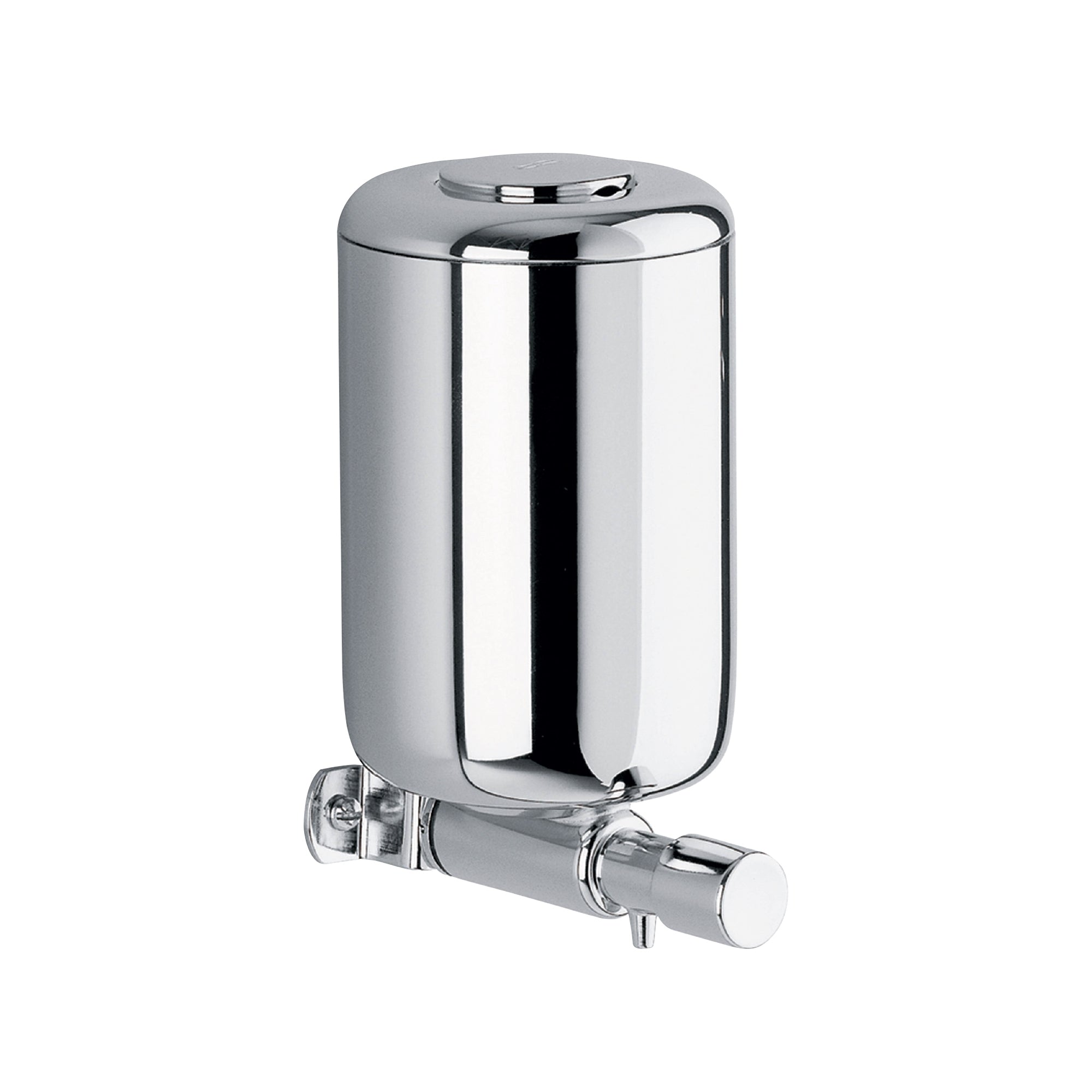 Inda - Dispenser sapone a parete con erogatore inferiore cromo lucido 0,5 Lt