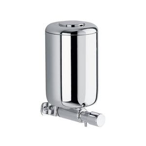 Inda - Dispenser sapone a parete con erogatore inferiore cromo lucido 0,5 Lt