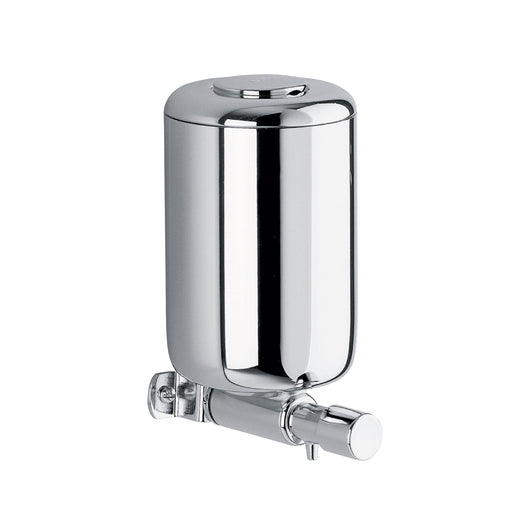 Inda - Dispenser sapone a parete con erogatore inferiore cromo lucido 0,5 Lt