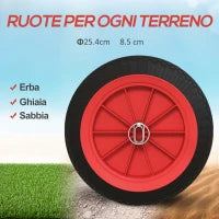 Carrello per Kayak e SUP con Larghezza Regolabile in Alluminio, Ruote Ø25 cm, Max 100 kg, Nero