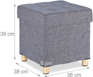 Sgabello ottomano con vano contenitore grigio 13_0002754