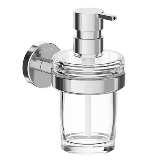 Inda - Dispenser sapone a parete Gealuna cromo lucido/trasparente 250 ml