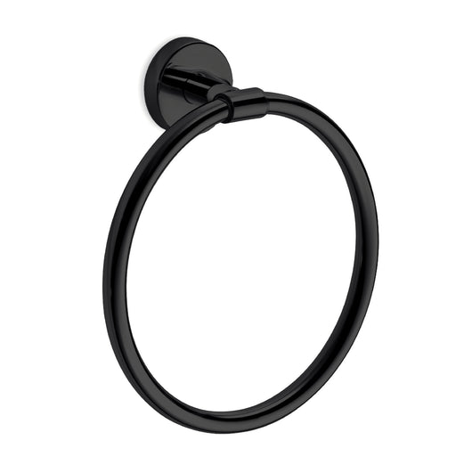 Inda - Porta asciugamani ad anello Gealuna in acciaio nero