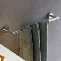 Inda - Porta asciugamani Gealuna in acciaio spazzolato L.85 cm