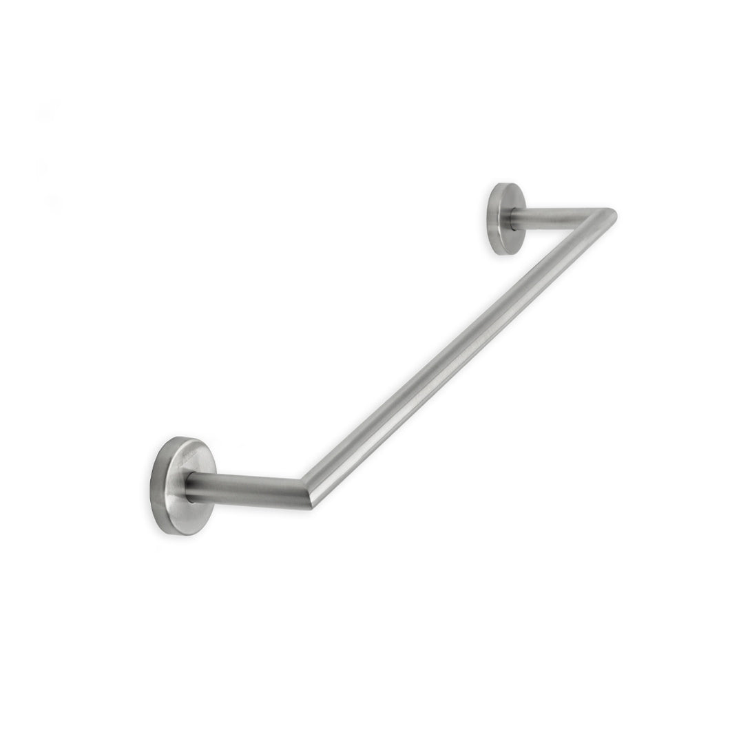 Inda - Porta asciugamani Gealuna in acciaio spazzolato L.85 cm