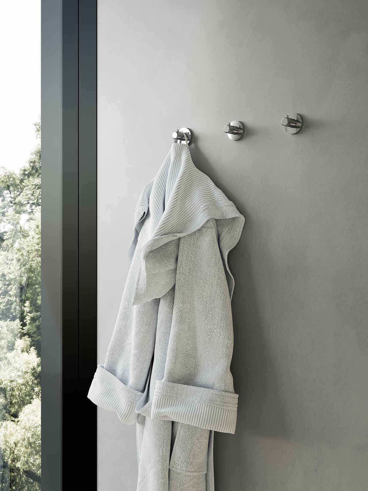 Inda - Appendiabiti a gancio Gealuna in acciaio cromato