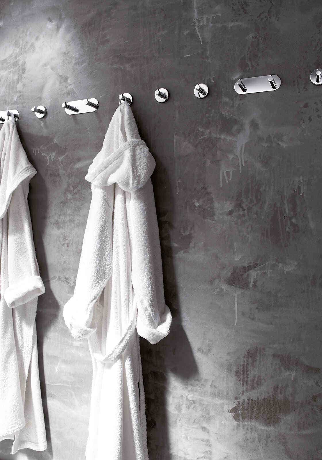 Inda - Appendiabiti a gancio Gealuna in acciaio cromato