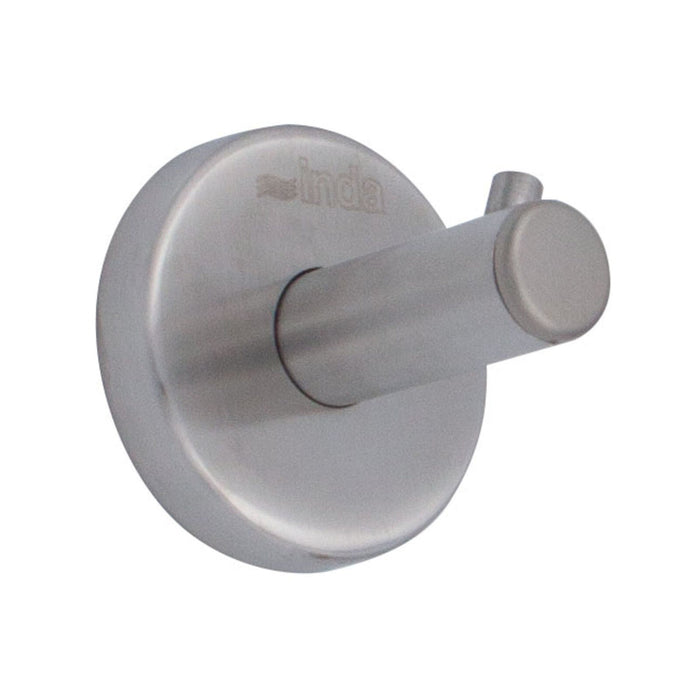 Inda - Appendiabiti a gancio Gealuna in acciaio spazzolato