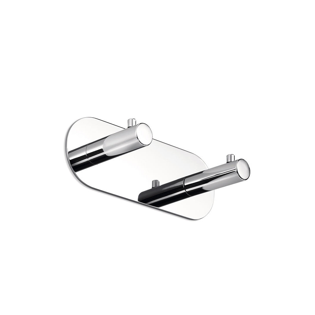 Inda - Appendiabiti doppio Gealuna in acciaio cromato