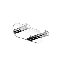 Inda - Appendiabiti doppio Gealuna in acciaio cromato