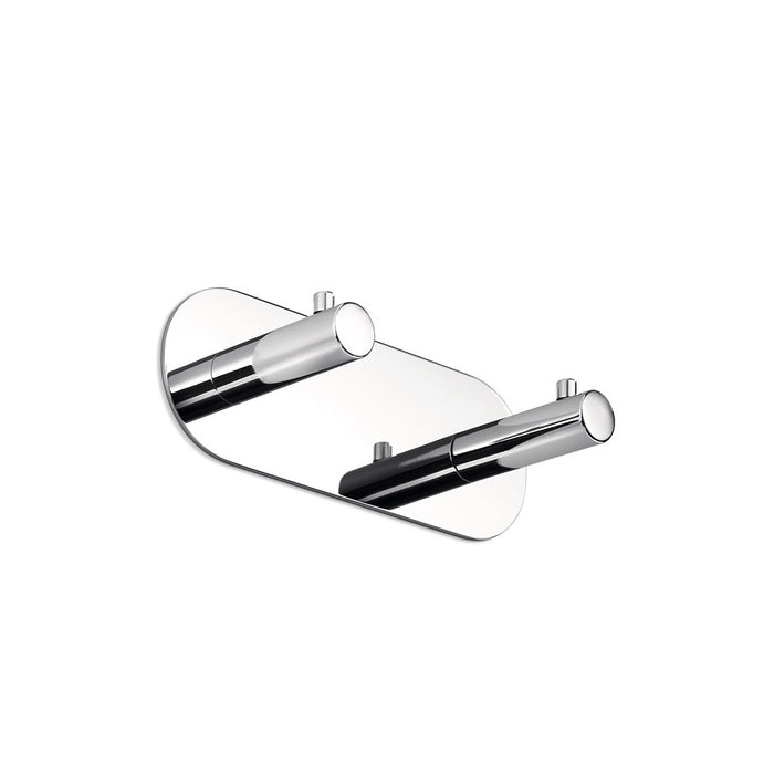 Inda - Appendiabiti doppio Gealuna in acciaio cromato