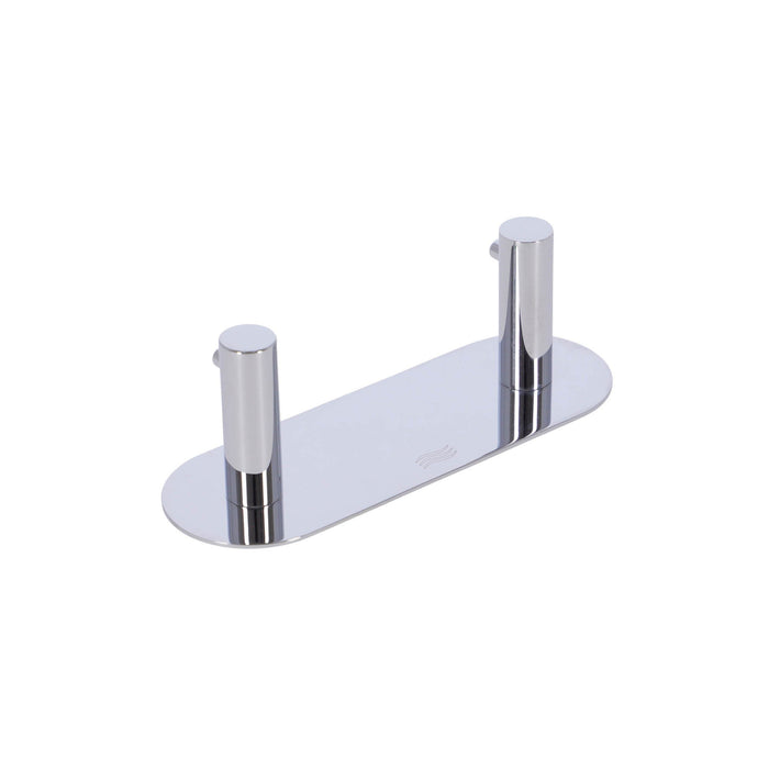 Inda - Appendiabiti doppio Gealuna in acciaio cromato