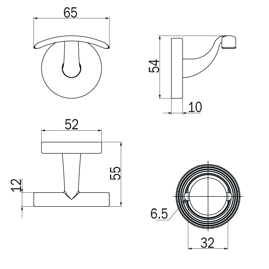 Inda - Appendiabiti Gealuna in acciaio spazzolato