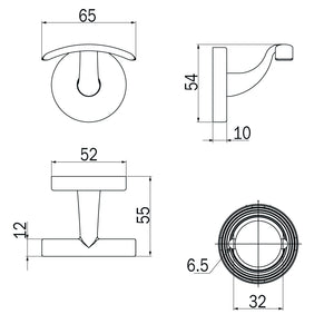 Inda - Appendiabiti Gealuna in acciaio spazzolato