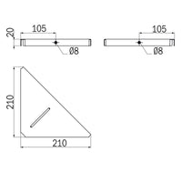 Inda - Cestino portaoggetti doccia angolare Gealuna in acciaio spazzolato