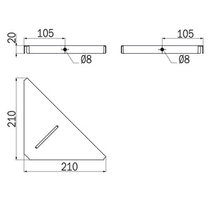 Inda - Cestino portaoggetti doccia angolare Gealuna in acciaio spazzolato