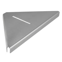 Inda - Cestino portaoggetti doccia angolare Gealuna in acciaio spazzolato