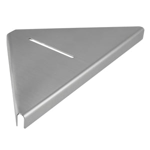 Inda - Cestino portaoggetti doccia angolare Gealuna in acciaio spazzolato