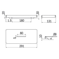 Inda - Cestino portaoggetti doccia Gealuna in acciaio nero