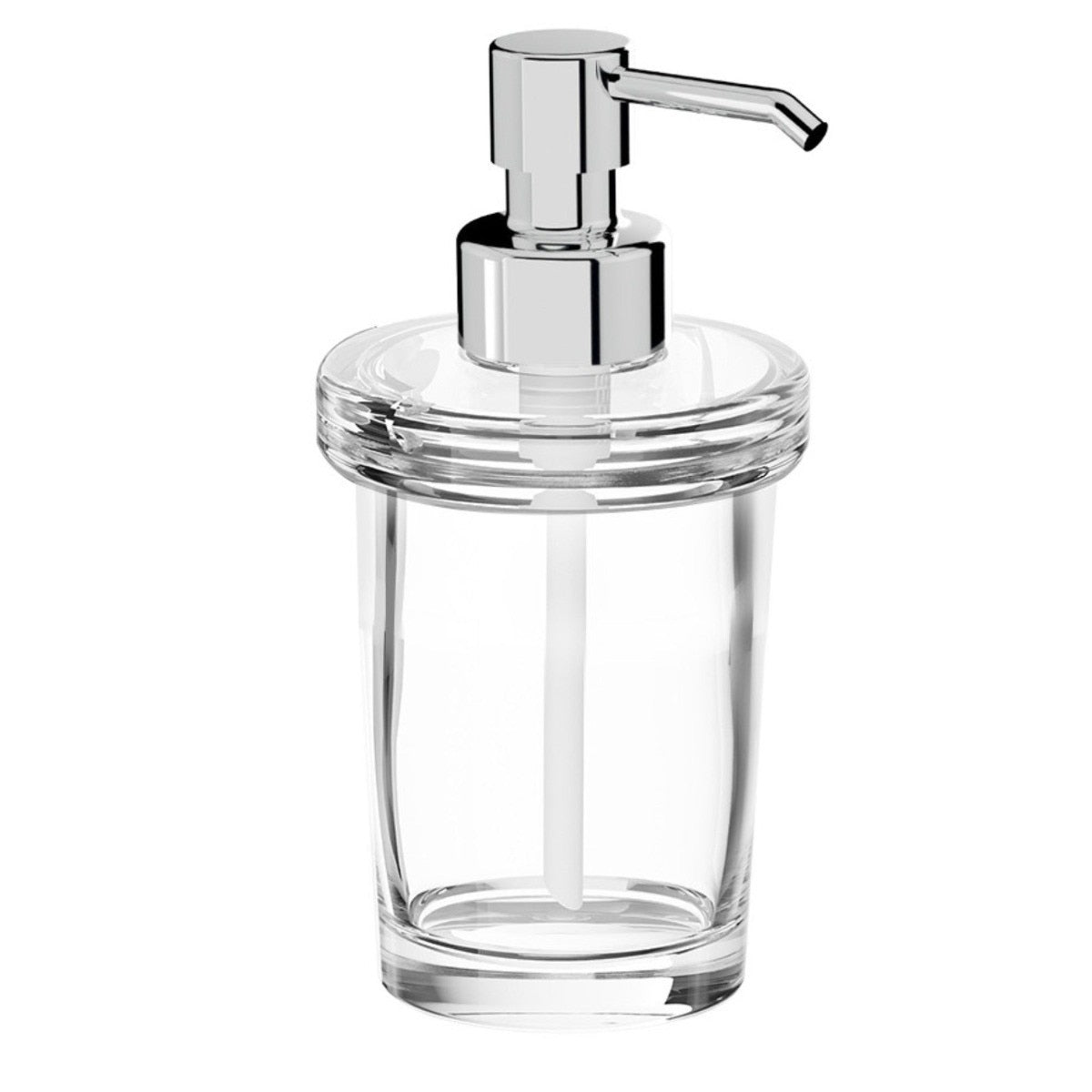 Inda - Dispenser sapone Gealuna con contenitore in vetro trasparente 250 ml