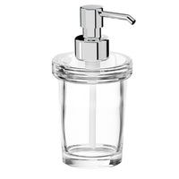 Inda - Dispenser sapone Gealuna con contenitore in vetro trasparente 250 ml