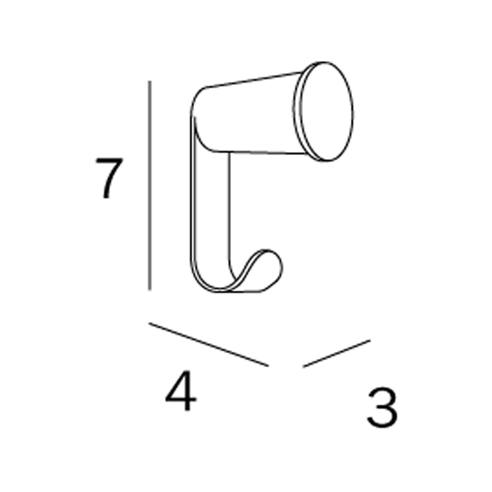Inda - Appendino doppio con gancio Ego cromo lucido