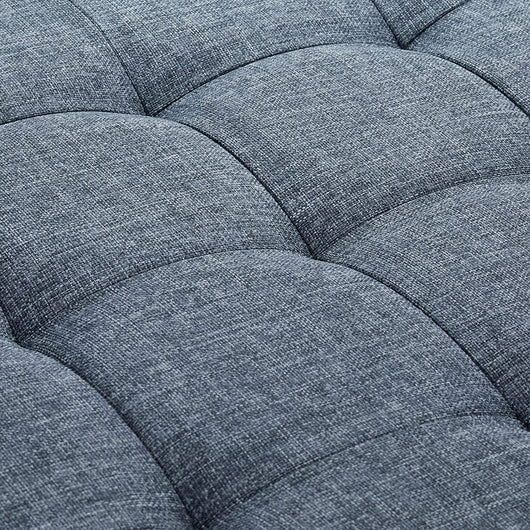 Sgabello con pouf contenitore rotondo pieghevole pieghevole rivestimento imbottito poggiapiedi grigio 13_0002759_2