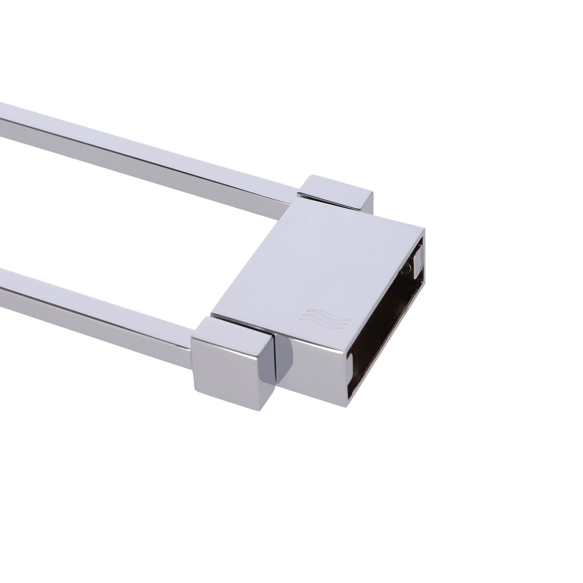 Inda - Porta asciugamani doppio a snodo Divo cromo lucido L.39 cm