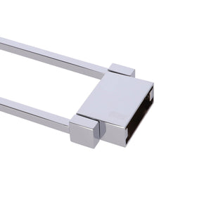 Inda - Porta asciugamani doppio a snodo Divo cromo lucido L.39 cm