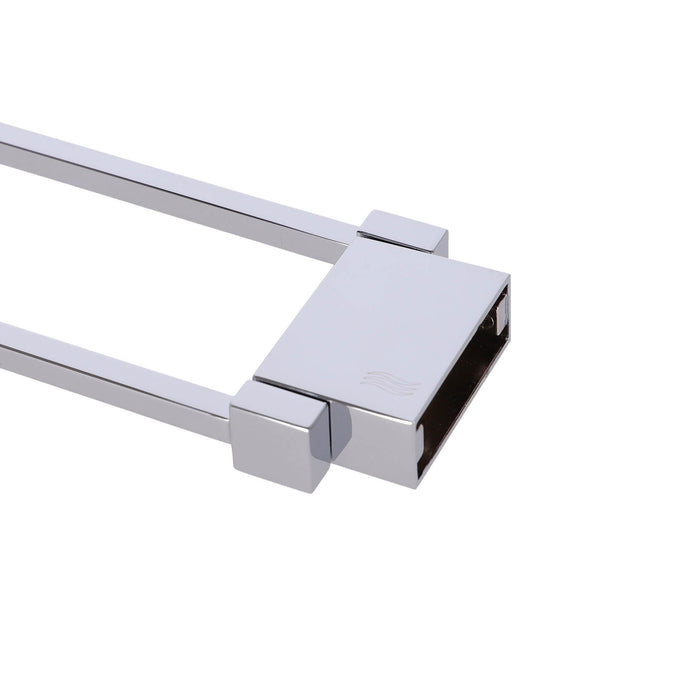 Inda - Porta asciugamani doppio a snodo Divo cromo lucido L.39 cm
