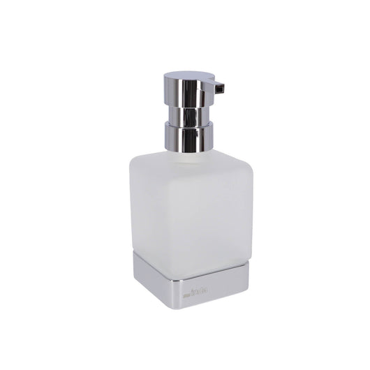 Inda - Dispenser sapone da appoggio Lea cromo lucido/vetro satinato 250 ml