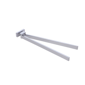 Inda - Porta asciugamani doppio a snodo Lea cromo lucido L.38 cm