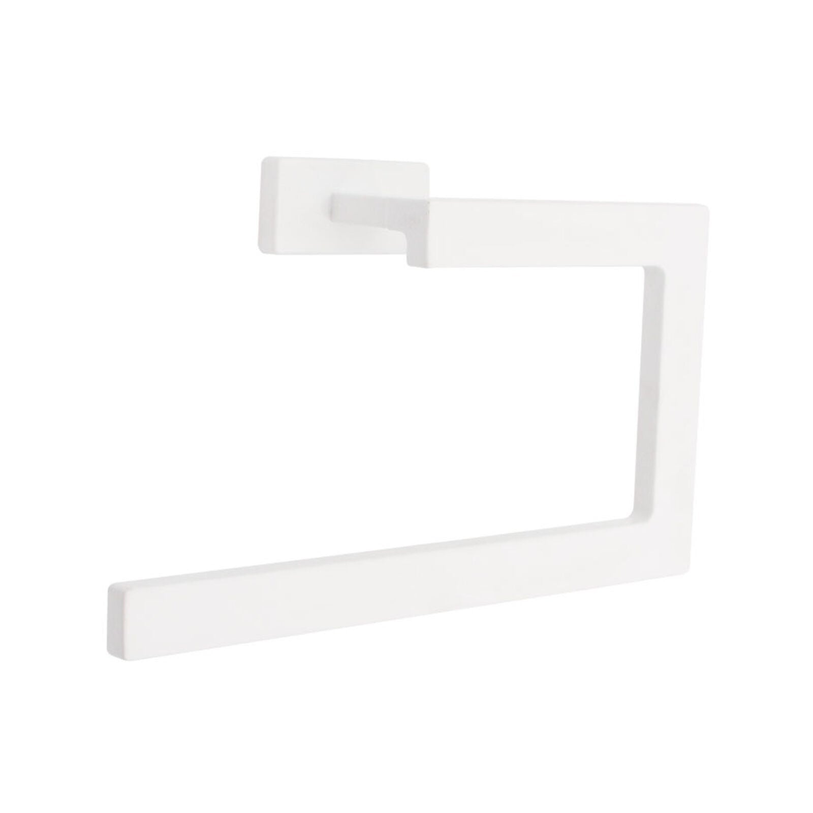 Inda - Porta asciugamani ad anello Lea bianco opaco