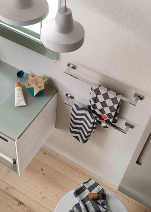 Inda - Porta asciugamani Lea cromo lucido L.51 cm