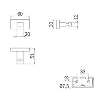 Inda - Appendiabiti Lea nickel spazzolato
