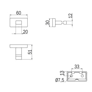 Inda - Appendiabiti Lea nickel spazzolato
