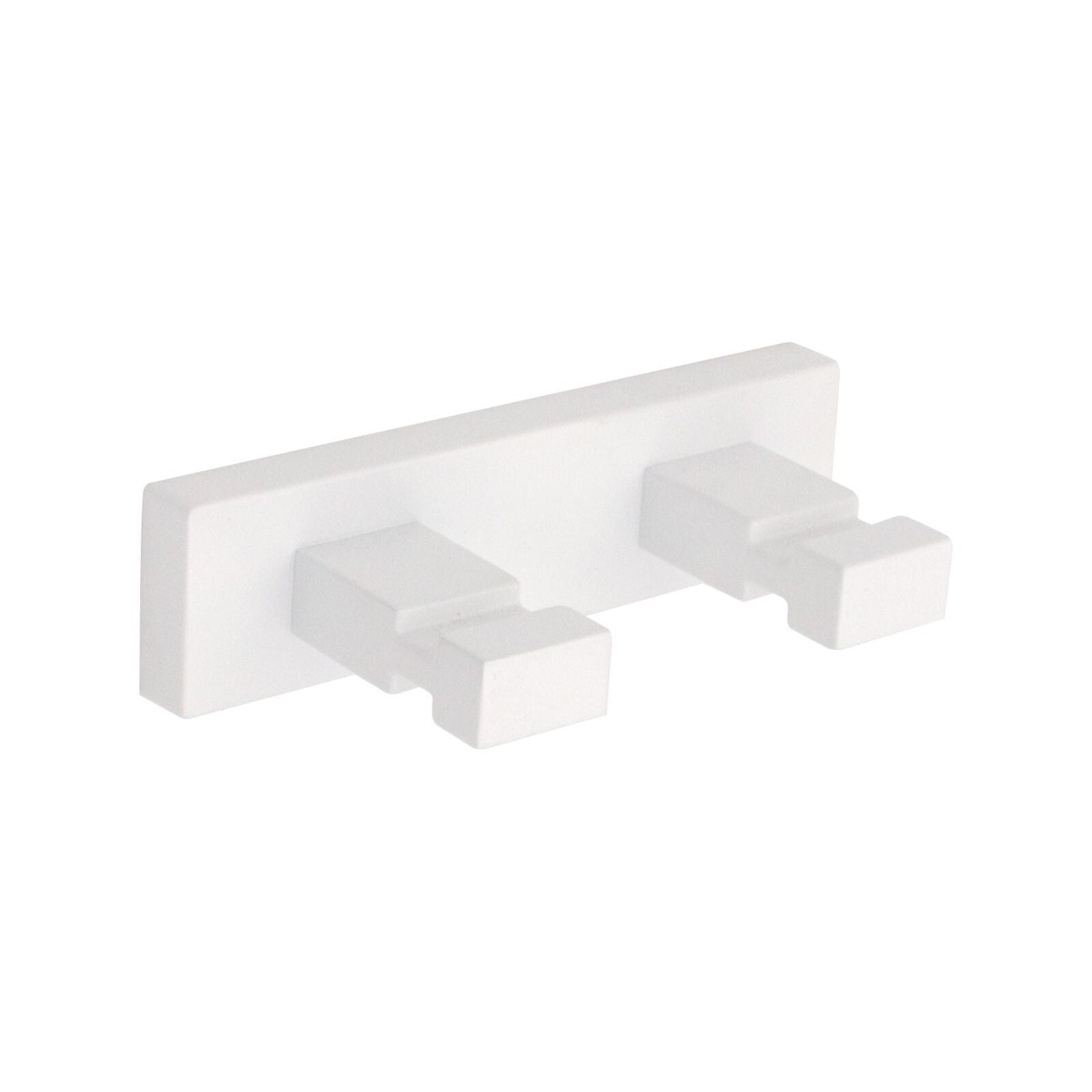 Inda - Appendiabiti doppio Lea bianco opaco