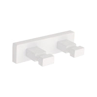 Inda - Appendiabiti doppio Lea bianco opaco