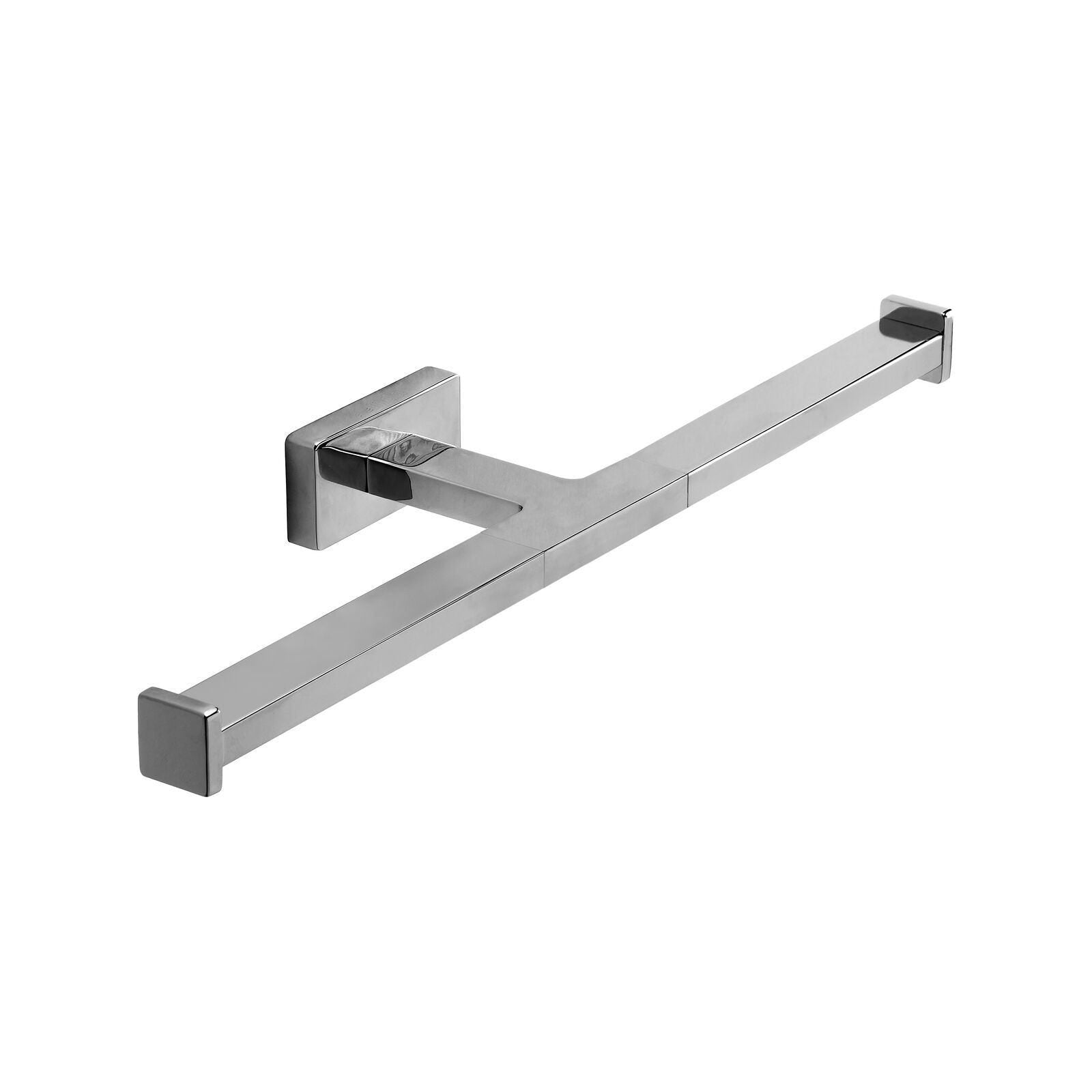 Inda - Portarotolo doppio Lea cromo lucido