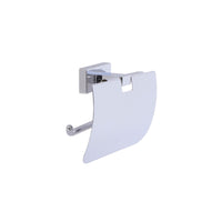 Inda - Portarotolo basculante con coperchio Lea cromo lucido