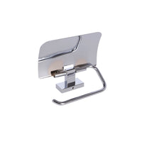 Inda - Portarotolo basculante con coperchio Lea cromo lucido