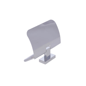 Inda - Portarotolo basculante con coperchio Lea cromo lucido