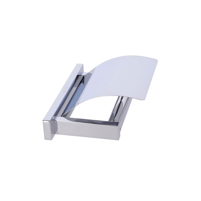 Inda - Portarotolo con coperchio Lea cromo lucido