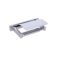 Inda - Portarotolo con coperchio Lea cromo lucido