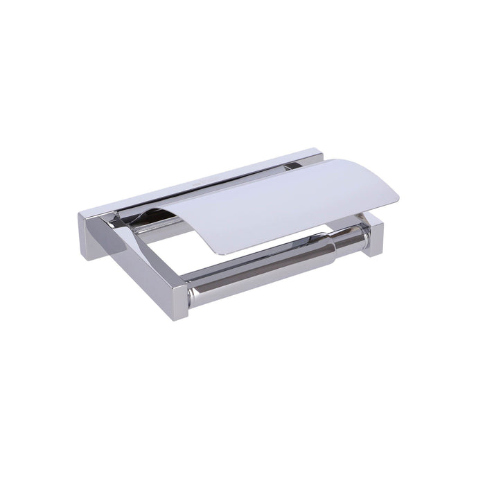 Inda - Portarotolo con coperchio Lea cromo lucido