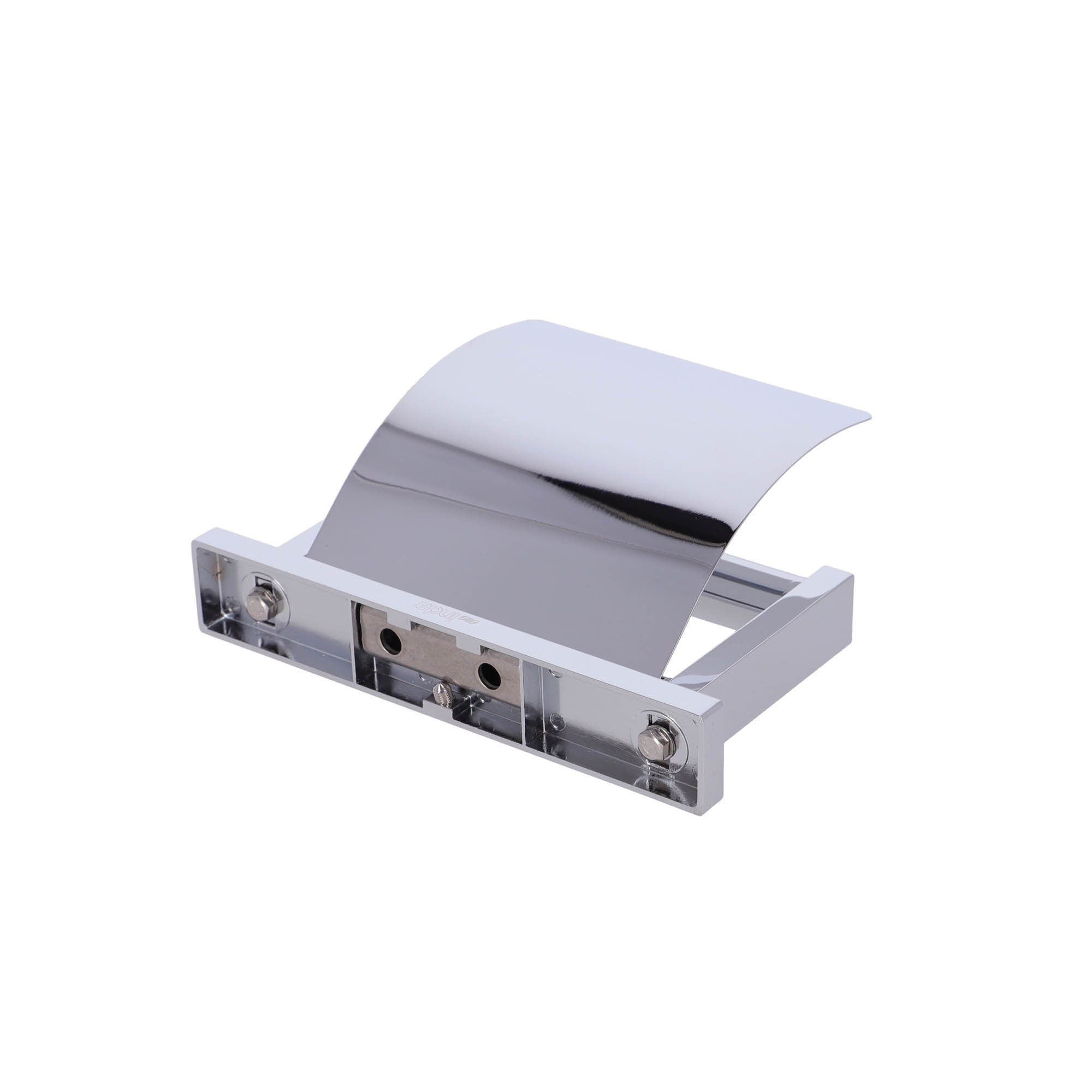 Inda - Portarotolo con coperchio Lea cromo lucido