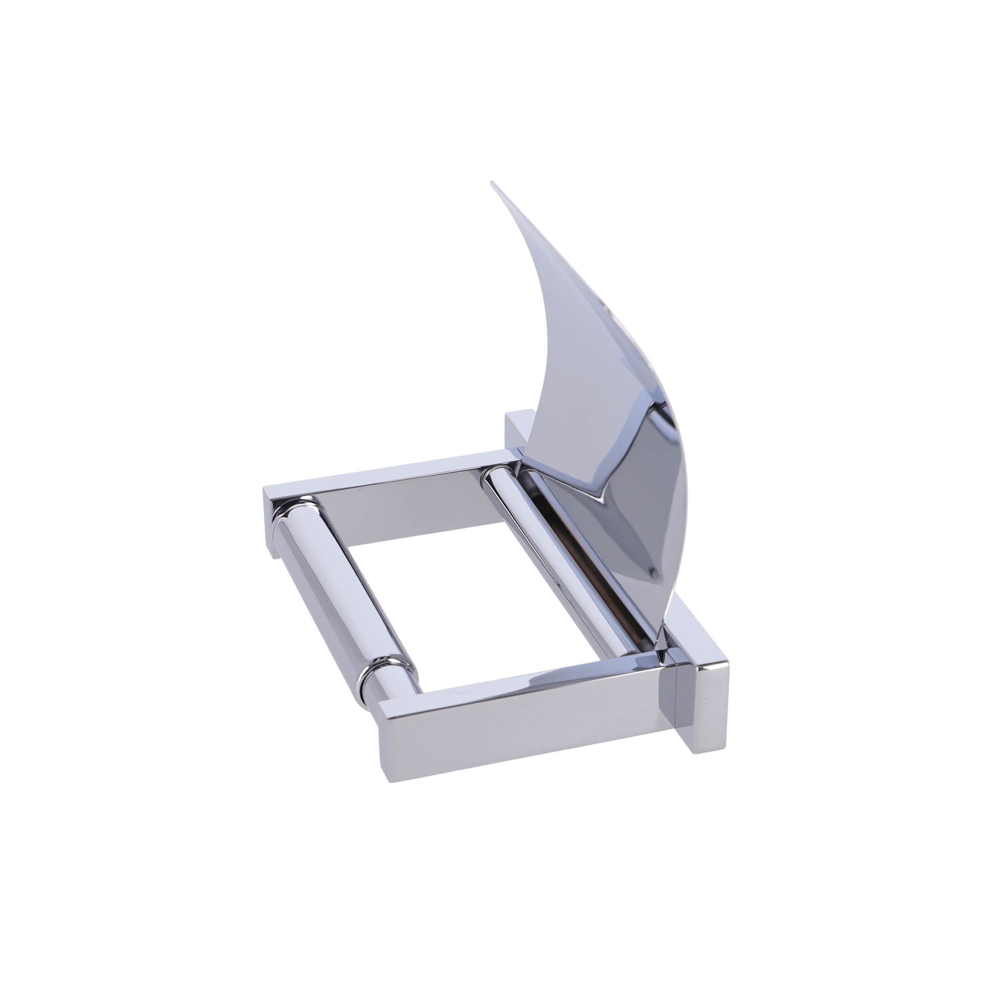 Inda - Portarotolo con coperchio Lea cromo lucido