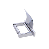 Inda - Portarotolo con coperchio Lea cromo lucido