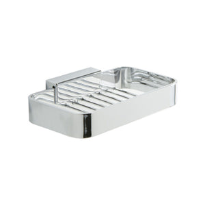 Inda - Cestino portaoggetti L.15 H.3 cm Lea cromo lucido